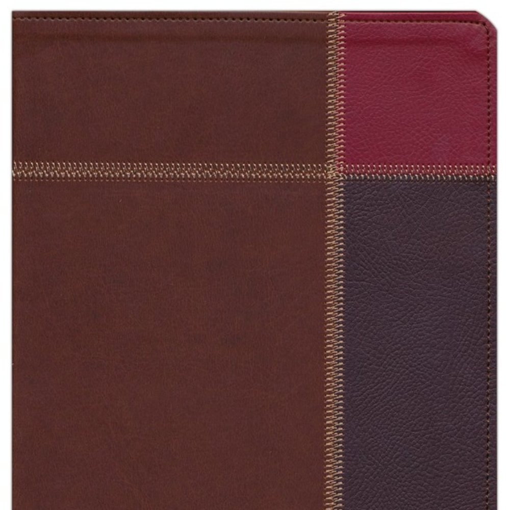 The Message, Large Print, Brown Trio Leather-Look - NEW